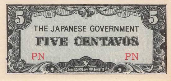 Philippinen 5 Centavos 1942 p.103a